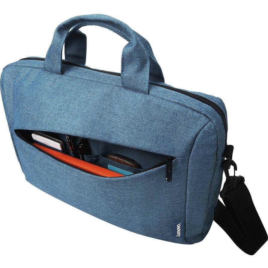 Alt View 3. Lenovo - Lenovo T210 Carrying Case for 15.6" Notebook, Book - Blue - Water Resistant - Polyester Body - Handle - Blue.