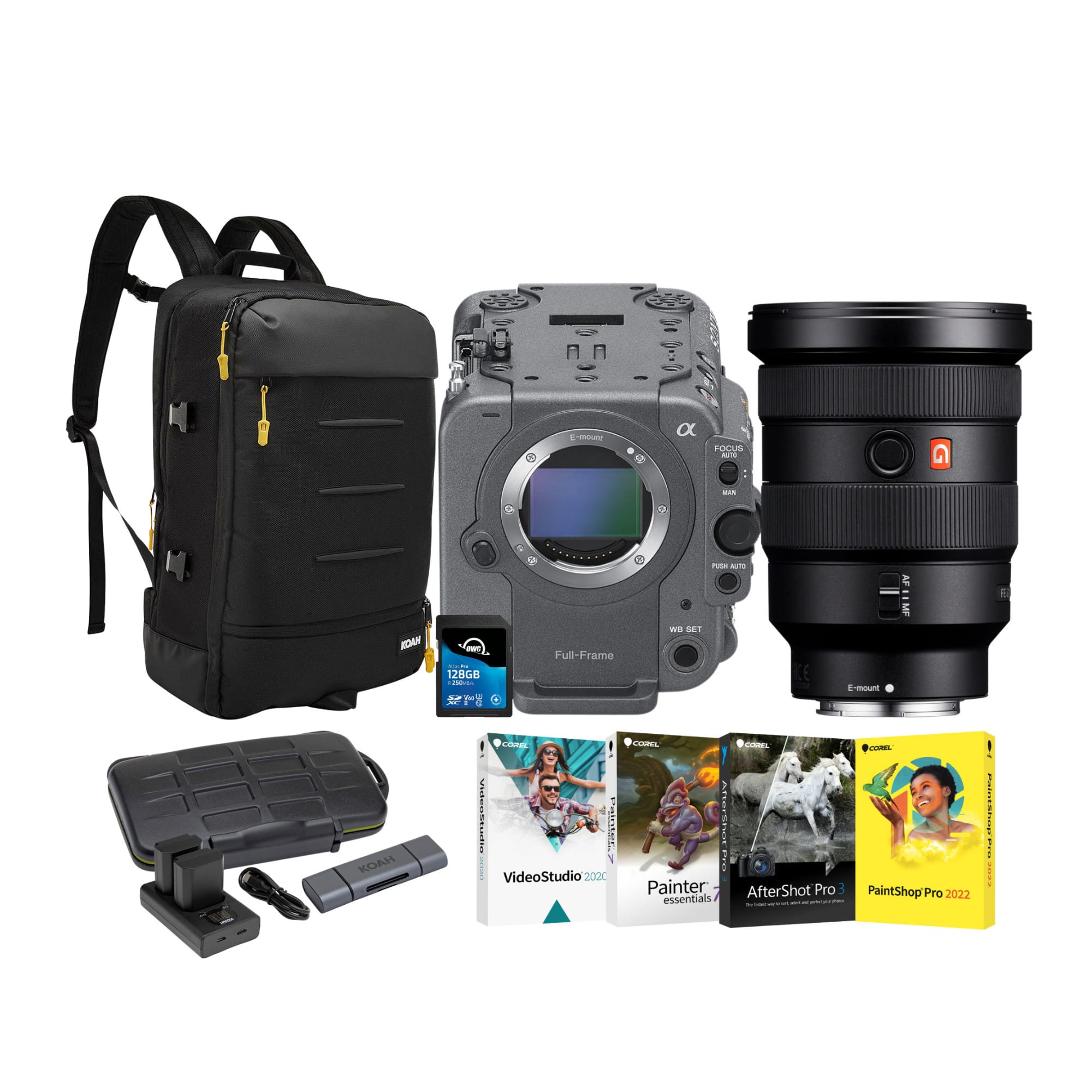 Sony - FX6 Full-Frame Cinema Camera with 16-35mm f/2.8 GM Lens Bundle - Coral