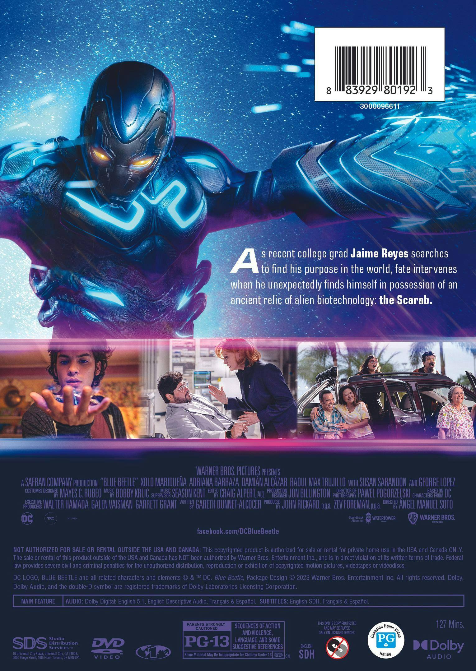 Back. Blue Beetle [DVD].