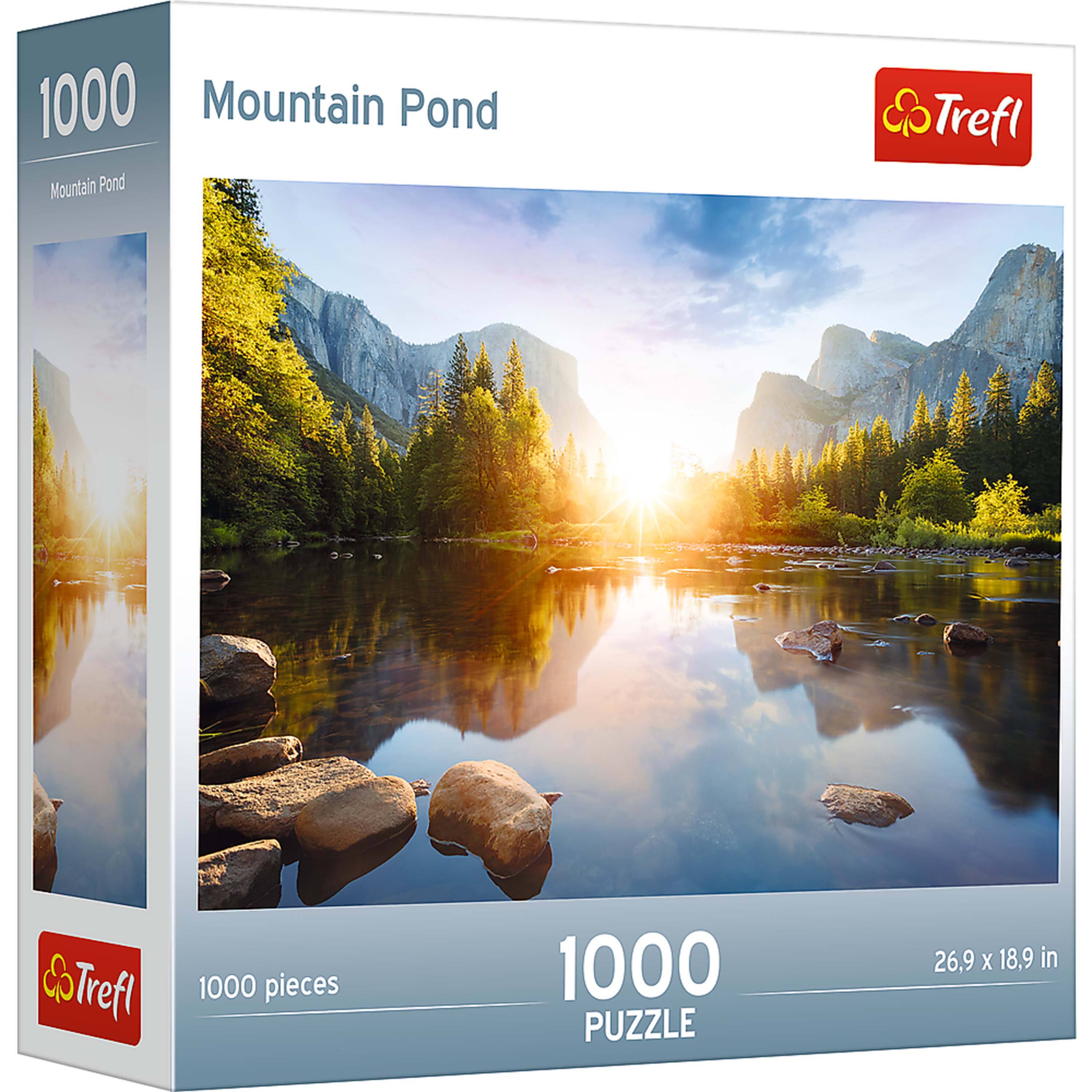 1000 Mountain Pond  
Mountain Pond  
Trefl  
1000 pieces  
1000 PUZZLE  
26.9 x 18.9 in