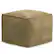 Front. Simpli Home - Sheffield Square Pouf - Distressed Sandcastle.