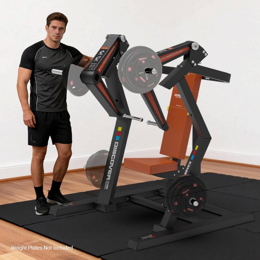 K _ D  AM 10 AL  - - USA aY HARISONINUS : AG I I BL DISCOVER I DIG t Weight Plates Not Included