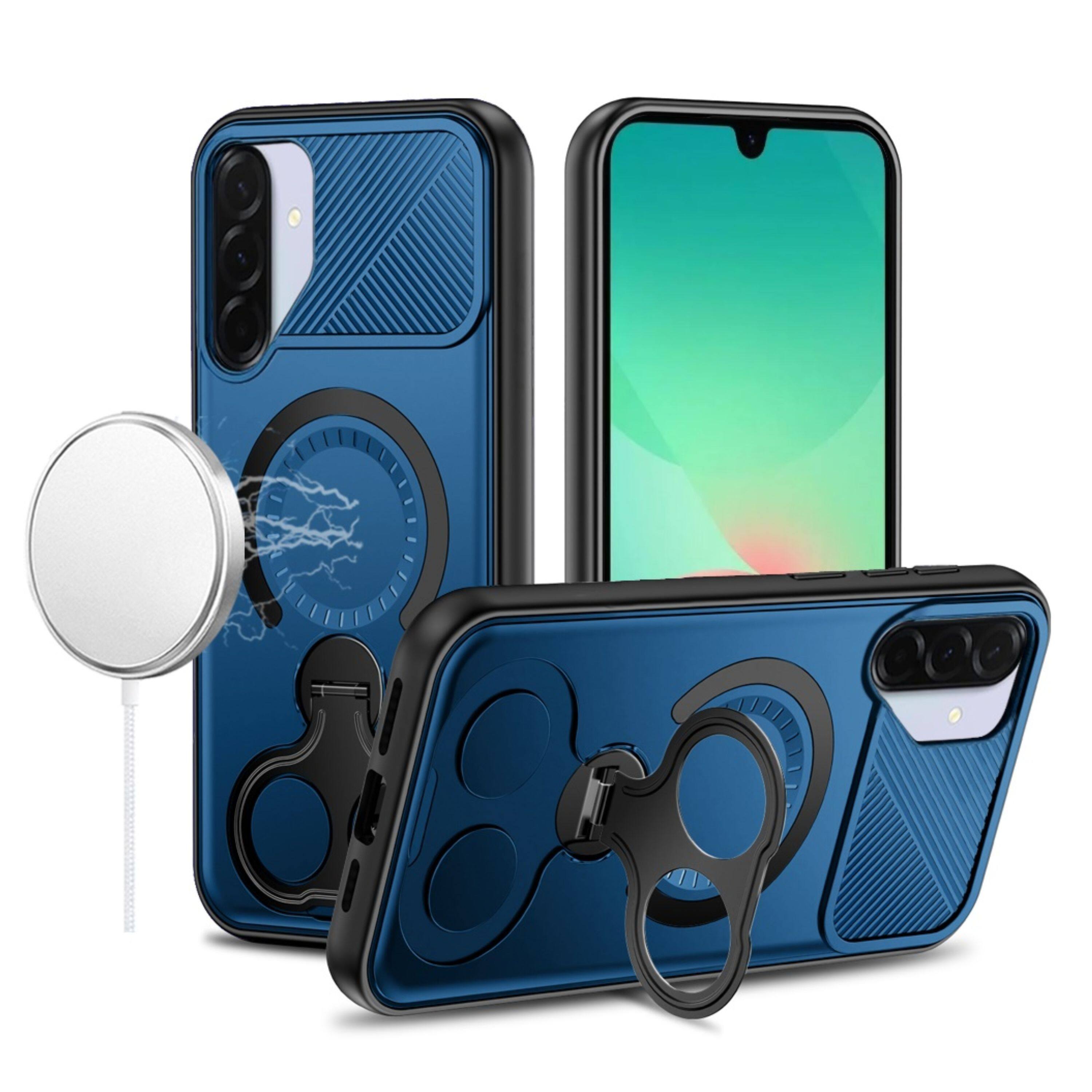 Kitcheniva Dual 360 Ring Stand Magnetic Circle Phone Case With Tempered ...