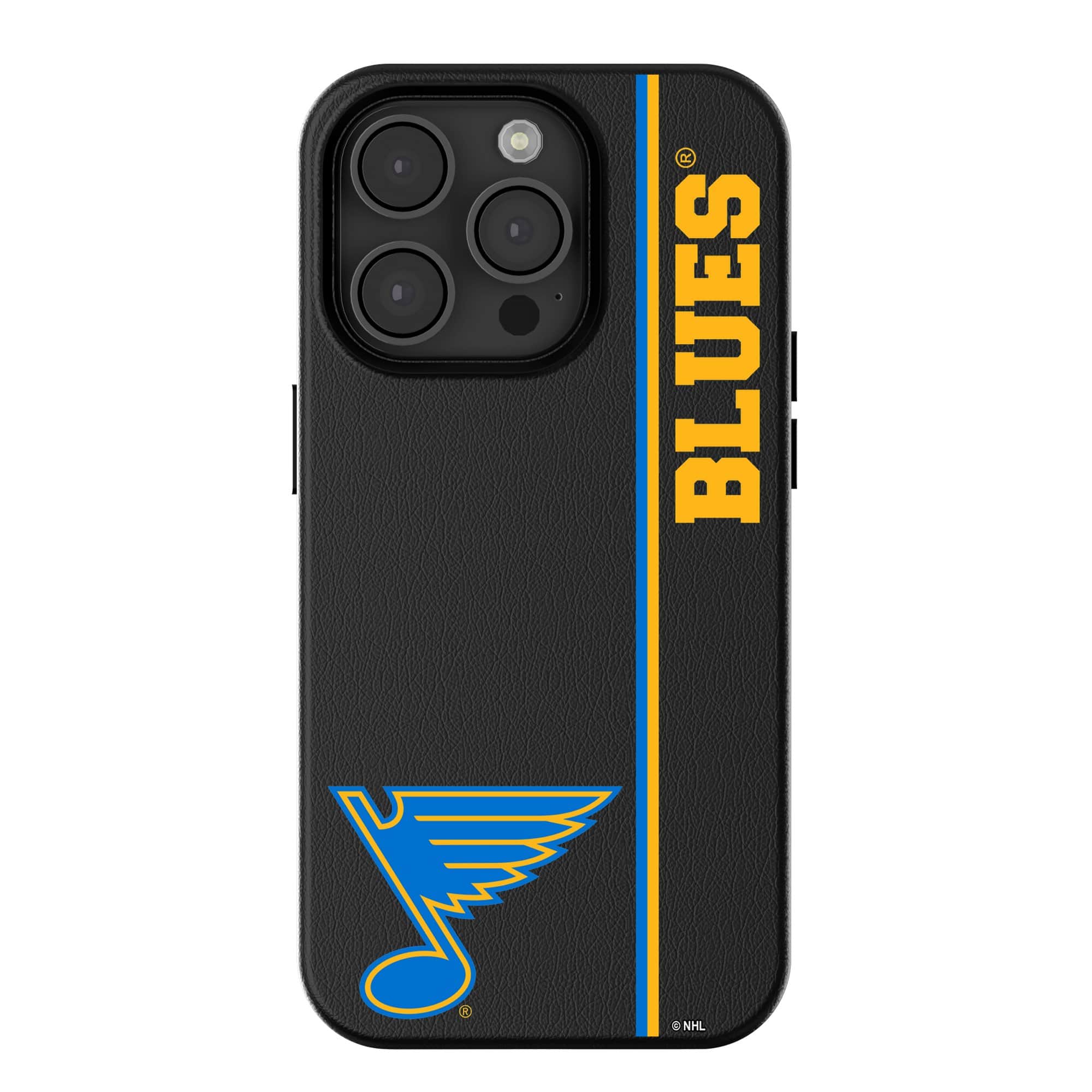 Keyscaper - NHL - St. Louis Blues Sidebar Magnetic iPhone Case - 16 - Black