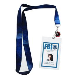 Seven20 - The X-Files Fox Mulder ID Lanyard with Charm - Blue