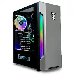 ViprTech - Rebel 3.0 Gaming PC - AMD Ryzen 5 (4.2Ghz), RTX 3060 12GB, 16GB DDR4, 1TB NVMe SSD, Computer Desktop - Black