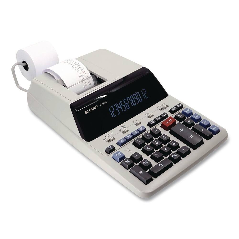 Sharp VX2652H 4.8 Lines/Sec Two Color Printing Calculator Print