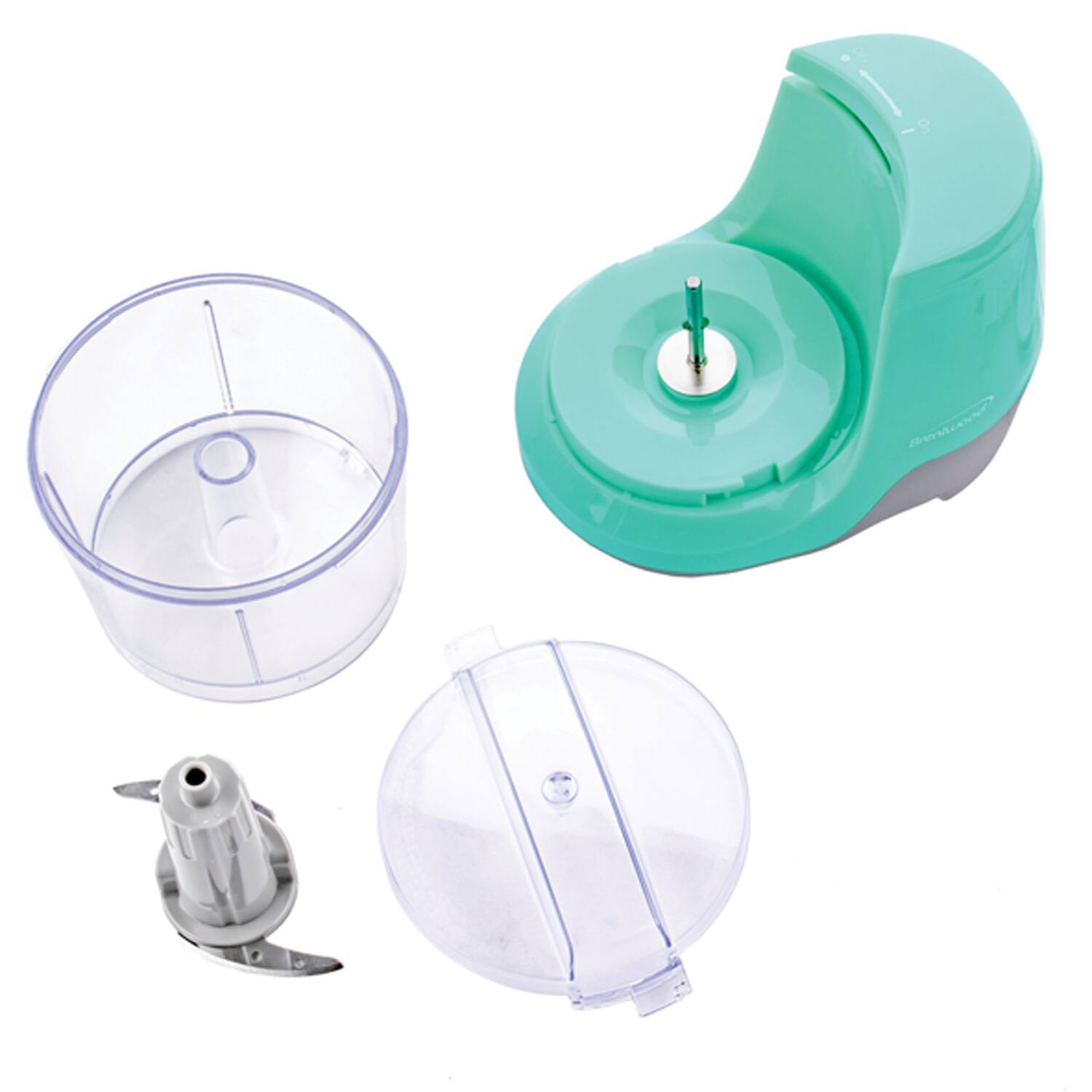 Alt View 1. Brentwood - Brentwood 1.5 Cup Mini Food Chopper in Blue - Blue.