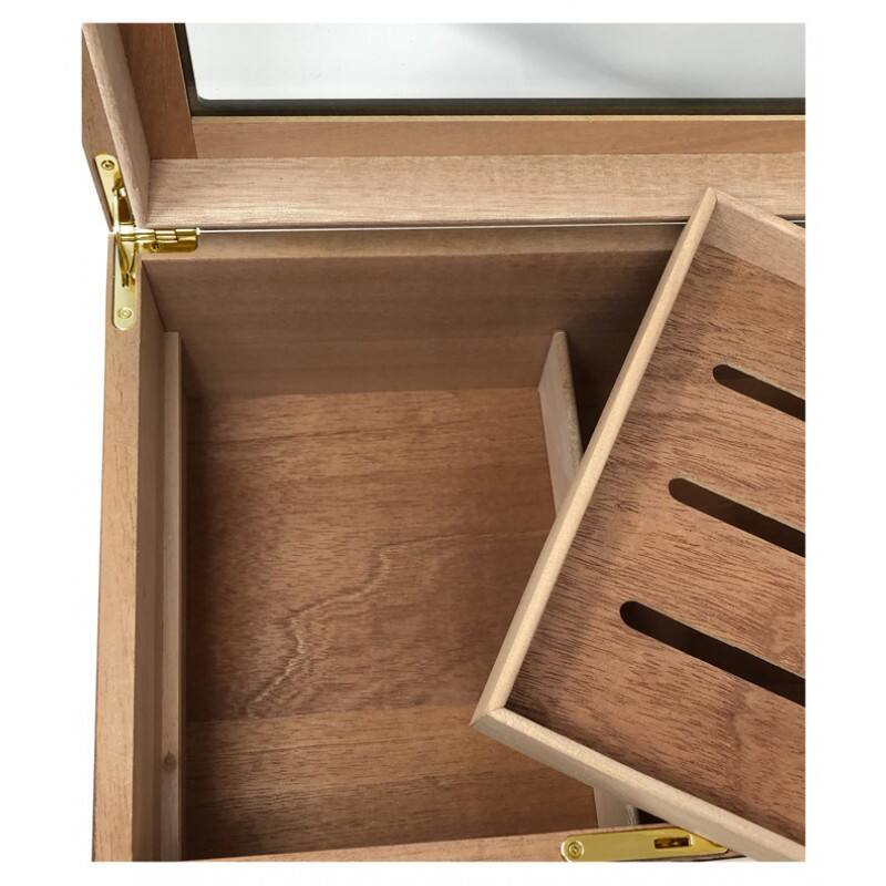Alt View 1. Prestige - Bally Cherry Humidor - Beautiful Cherry Finish.