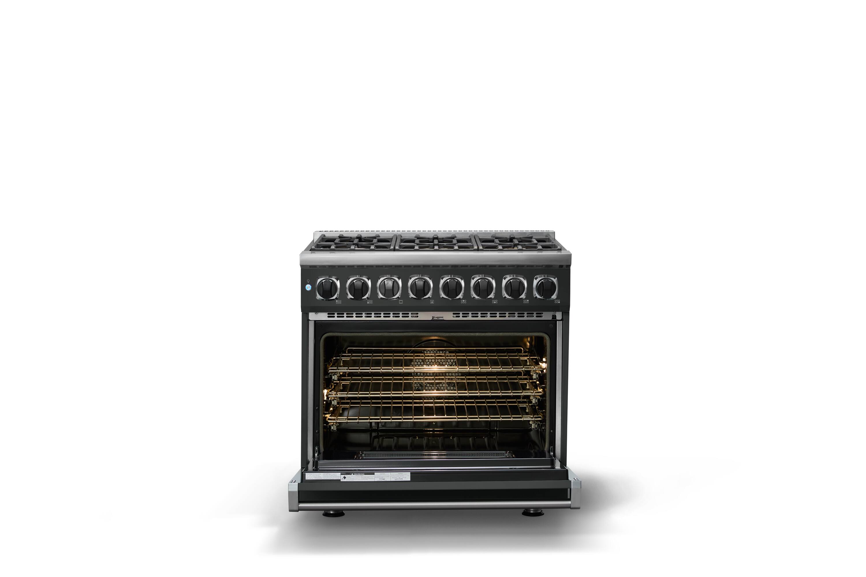 Alt View 2. Viking - 36 in. Wide 6 Burner Dual Fuel Sealed Burner Range-LP - Antique Bronze.