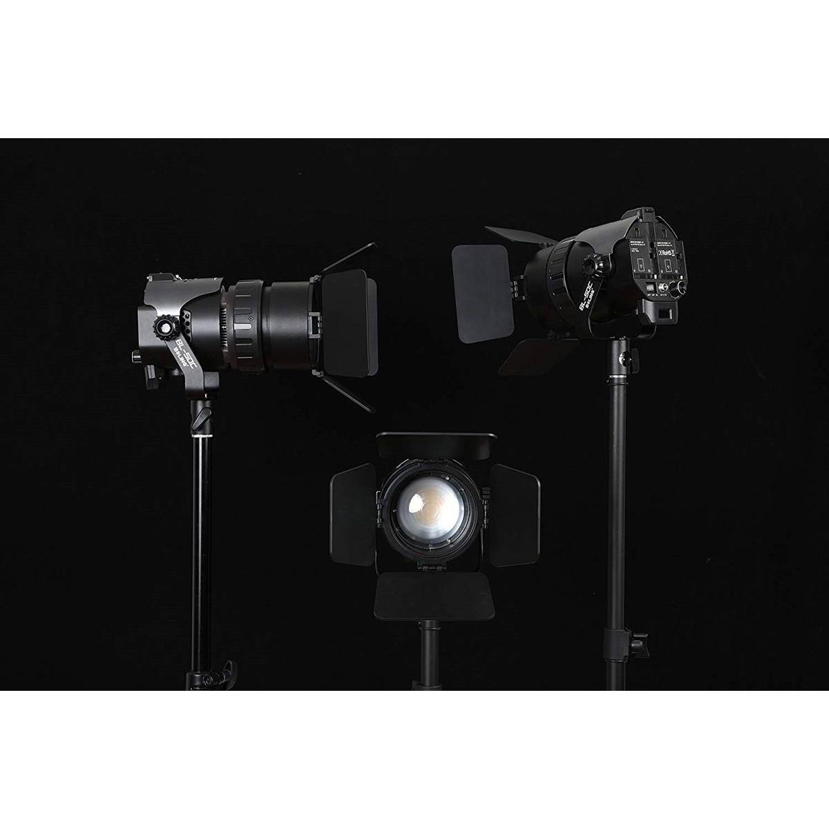 Alt View 7. Bolaball - Boling BL-50C 50W Fresnel Bi-Color LED Lighting Kit with Light Stand, Professional LED Video Film Lighting Kit (2x Zoom.