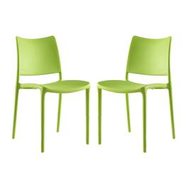 Hipster Dining Side Chair Set of 2 by Modway - Green