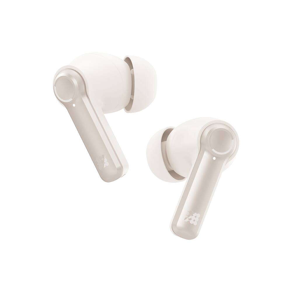 Back. Cubitt - Power Earbuds Pro ANC, 30H Playtime, BT 6.0, Deep Bass  Light Beige.