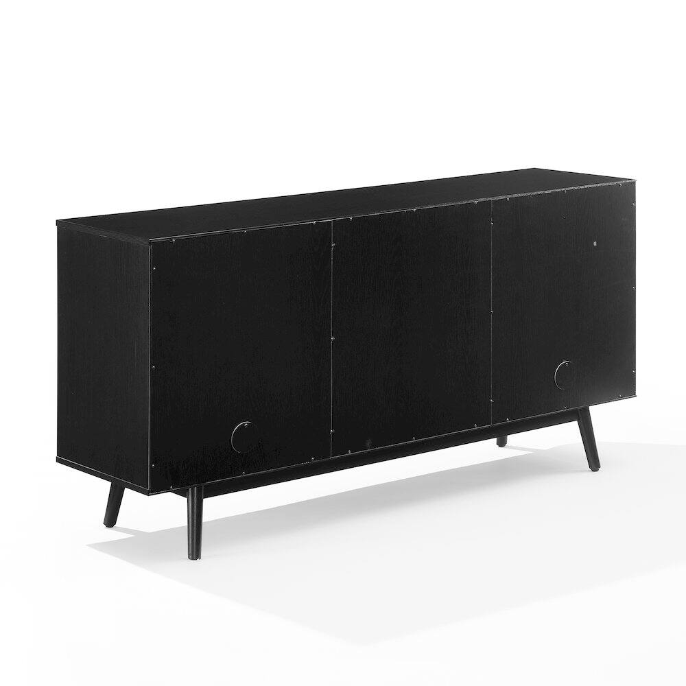 Back. Crosley Furniture - Lucas Sideboard - Black.