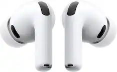 Front. Apple - AirPods Pro 3, Wireless Active Noise Cancelling Earbuds - White.