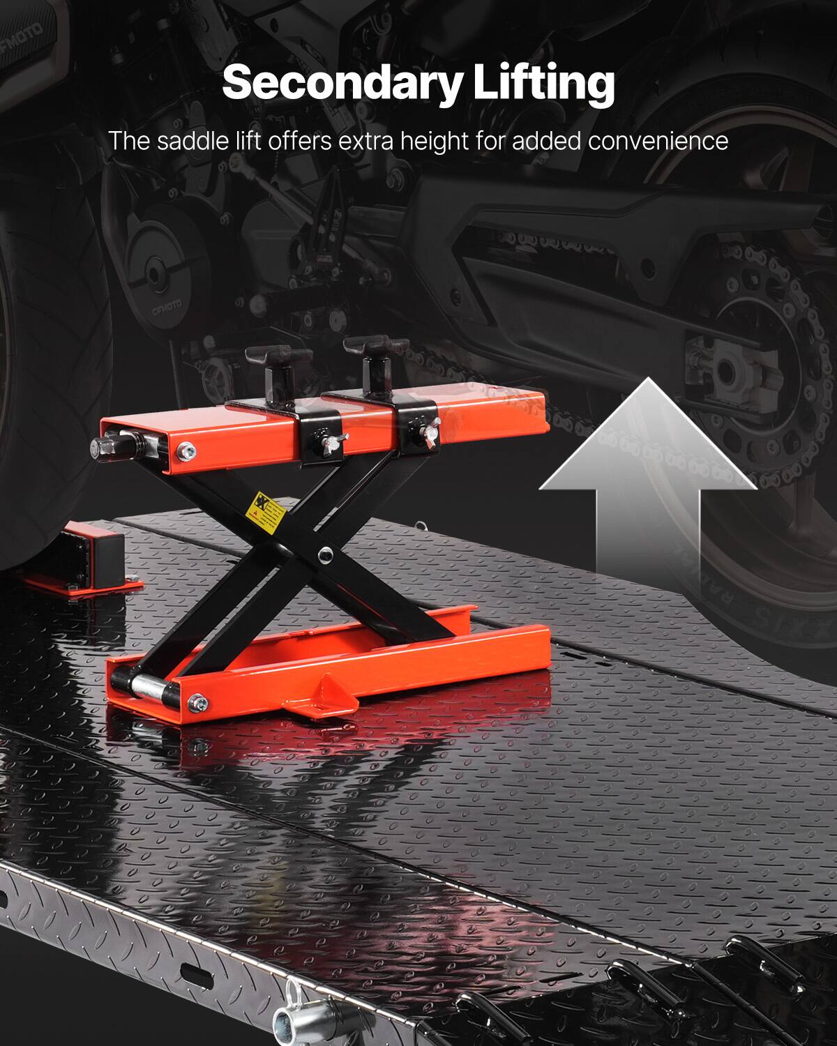 Secondary Lifting

The saddle lift offers extra height for added convenience