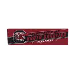 Evergreen Enterprises - South Carolina Gamecocks 5" x 18" Shadow Logo Wood Mantle Sign - Multicolor