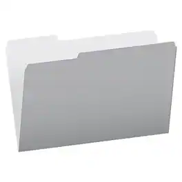 Pendaflex - Recycled File Folder, 1/3-Cut Tab, Assorted, Legal Size, 100/Box (4350 1/3 GRA) - Gray