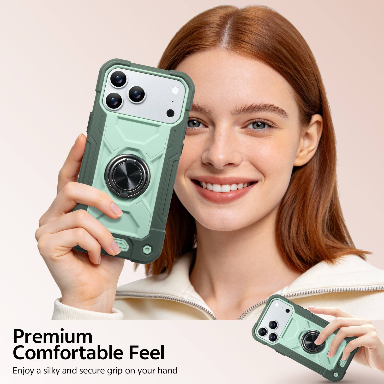 Premium Comfortable Feel  
Enjoy a silky and secure grip on your hand