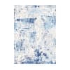 Front. VEVOR - Area Rug, 5 x 7 ft Large Washable Rug, Non-Slip and Tear-Resistant Soft Carpet, Pet & Child Friendly Modern Area Rugs - Blue.