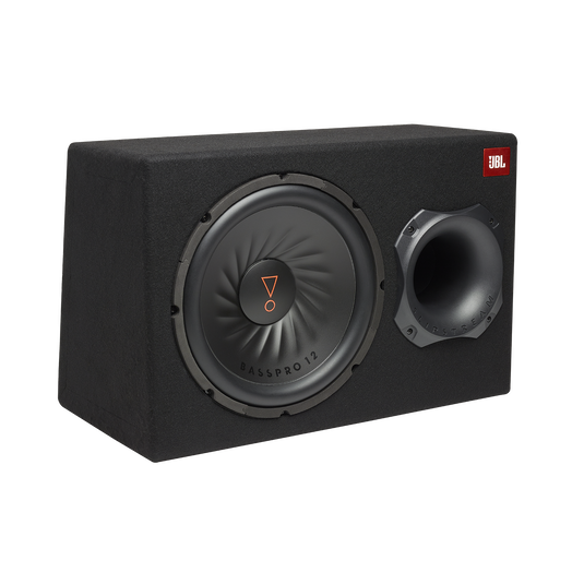 JBL - BASSPRO12AM 12" amplified Ported Subwoofer enclosure with Sub Level Control - Black