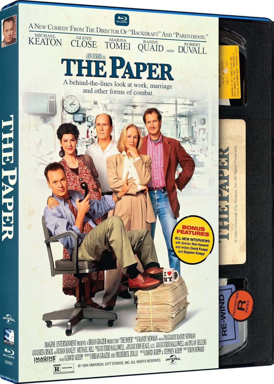 The Paper (Retro VHS Packaging)  - BLU-RAY
