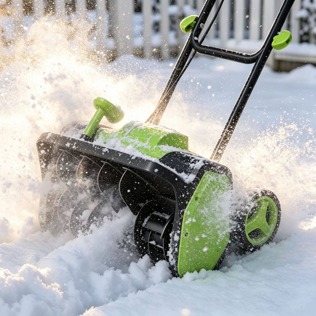 Alt View 1. Steelite - 17 Inch 12-Amp/120V Electric Corded Snow Shovel with Wheels 20FT Throwing Distance.