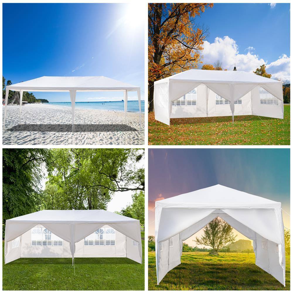 Angle. Winado - 10x20 Party Tent with 6 Removable Sidewalls for Parties, Carpas para Fiestas, Weddings, BBQ, Waterproof Outdoor Event.