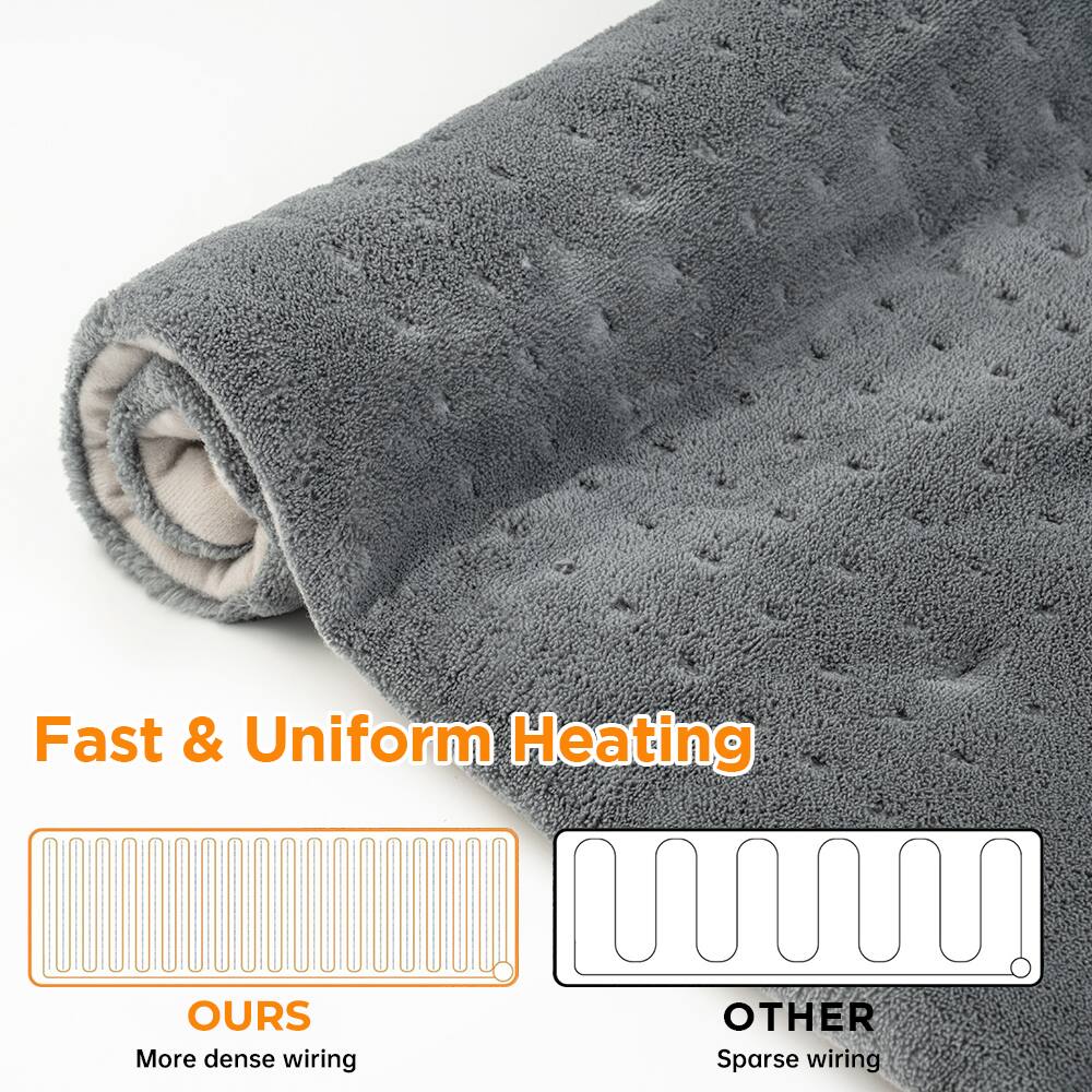 Fast & Uniform Heating

OURS  
More dense wiring

OTHER  
Sparse wiring