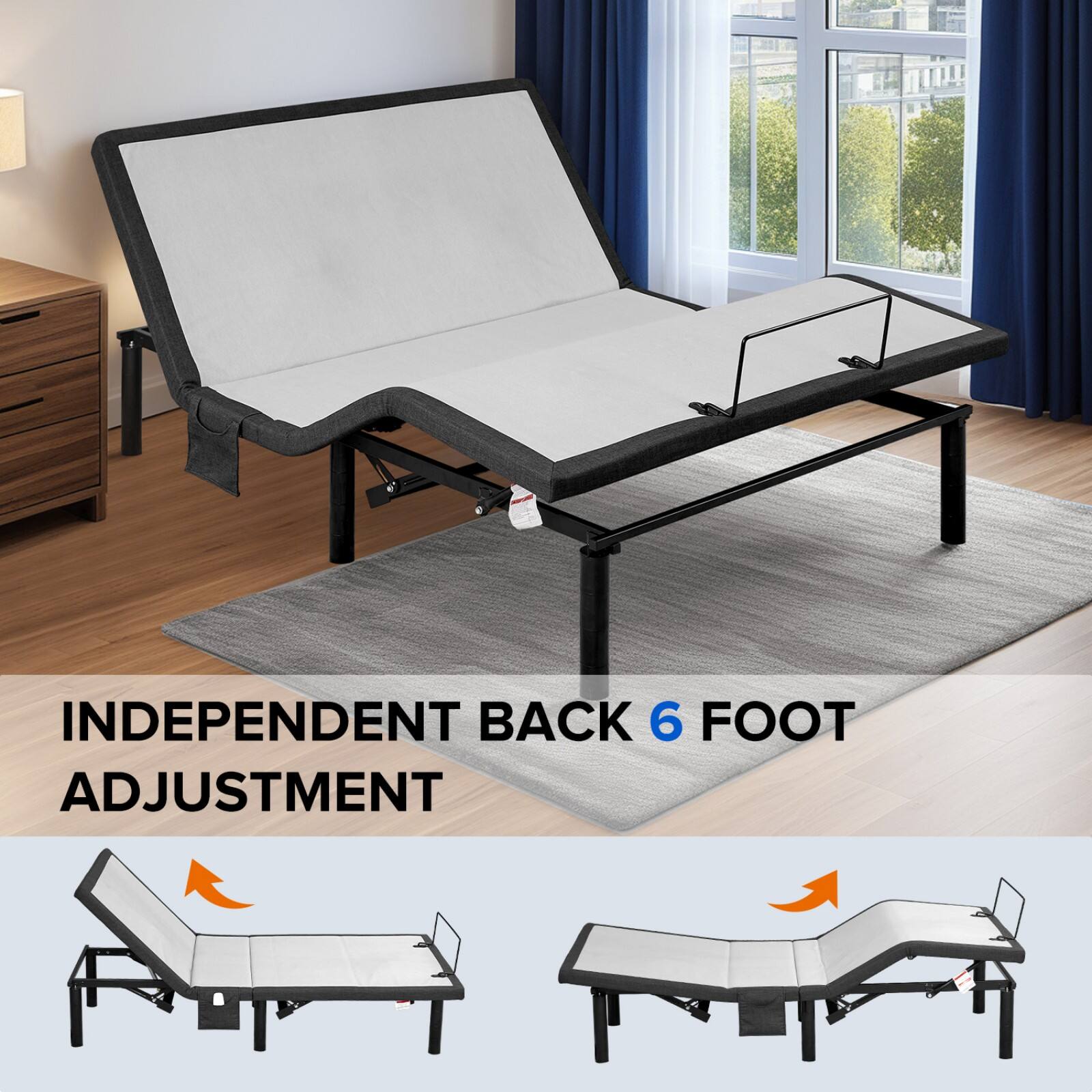 INDEPENDENT BACK 6 FOOT ADJUSTMENT