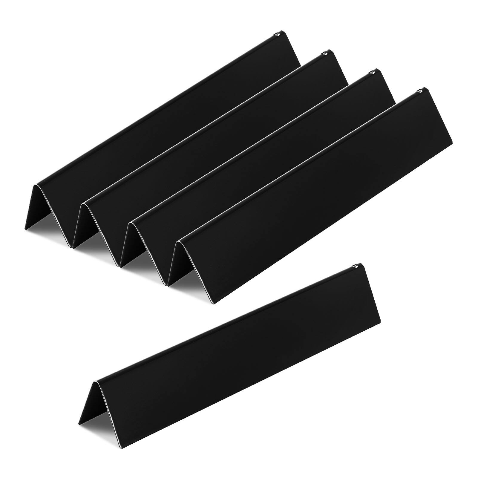 Front. VEVOR - Flavorizer Bars,15 inch Grill Replacement Part, for Weber Spirit I & II 300 Series Grills,Including Spirit E-310,5 Pack - Black.