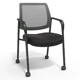 Staples - Essentials Mesh/Fabric Guest Chair, (UN61297-CC) - Black