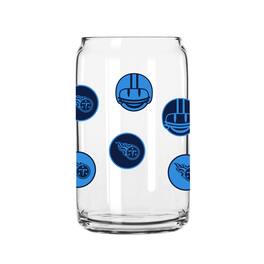 Logo Brands - Tennessee Titans 16oz. Smiley Can Glass - Multicolor