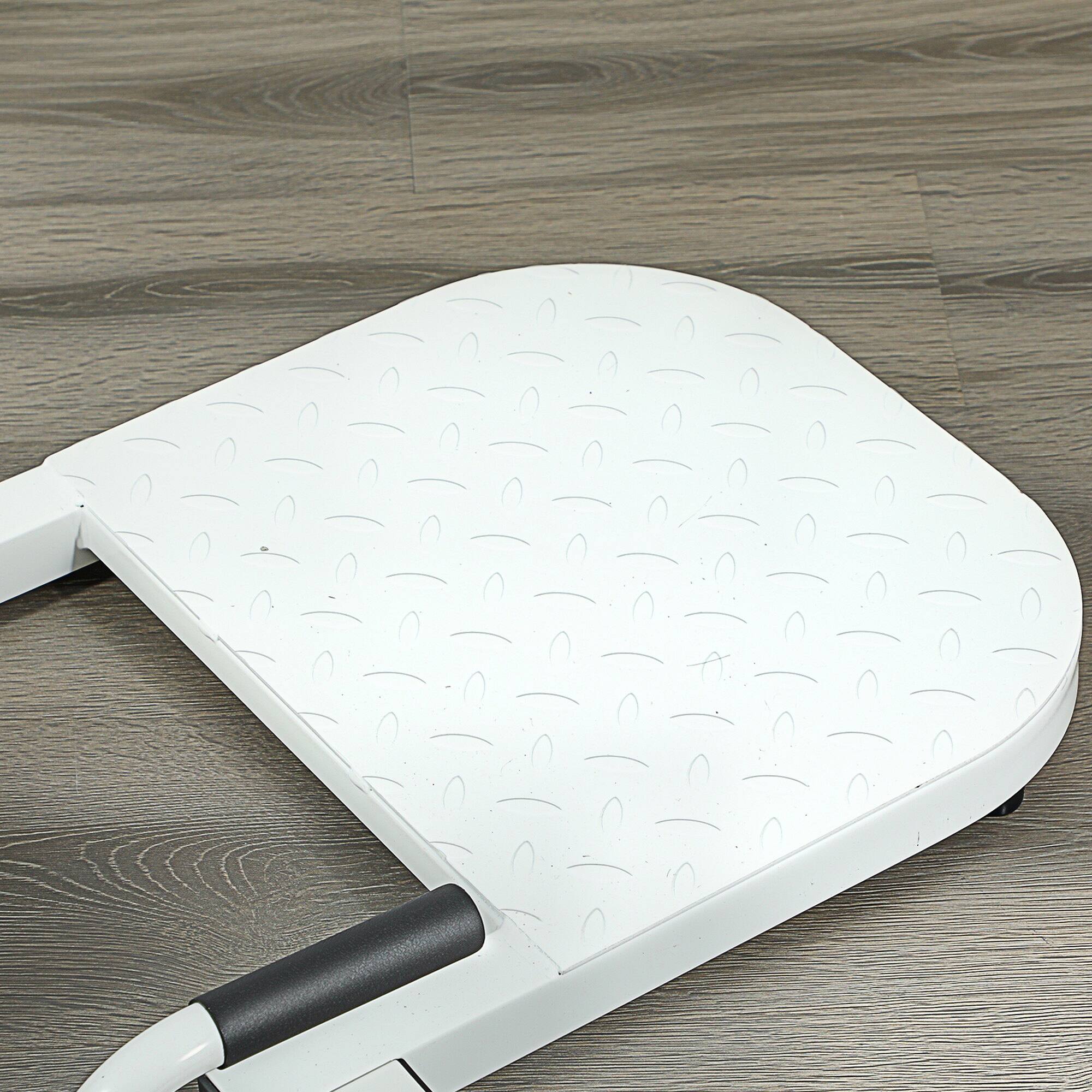 Alt View 8. Soozier - Foldable Sissy Squat Machine, Hip Thrust Machine with Push Up Stand, Multipurpose Glute Workout Equipment for Home Gym - White.