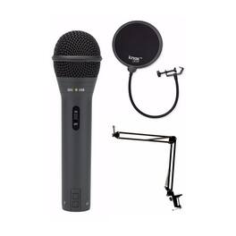 Samson - Q2U Black Handheld Dynamic USB Microphone with Boom Arm and Pop Filter