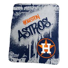 Logo Brands - Houston Astros 50" x 60" Classic Graffiti Fleece Throw Blanket - Navy