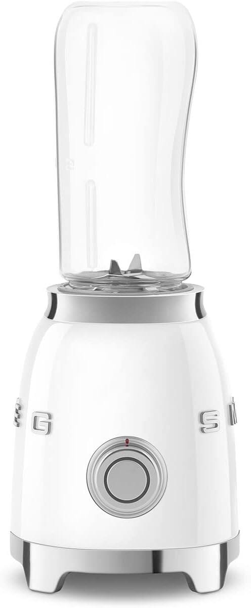 Angle. SMEG - PBF01 Personal  Retro Style Blender - White.