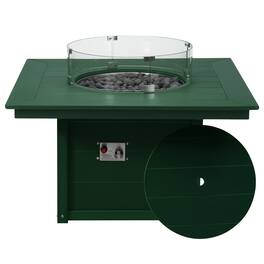 WestinTrends - Helios 42" Modern Outdoor Patio Propane Square Fire Pit Table