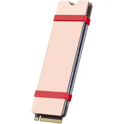 Front. RTMB - Laptop M.2 Heatsink Kit – Copper Heat Sink + Thermal Pads, 4-Pack, 2280 SSD.