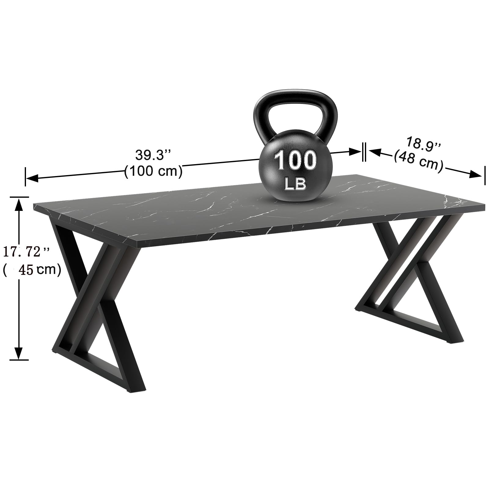 39.3" (100 cm)  
18.9" (48 cm)  
17.72" (45 cm)