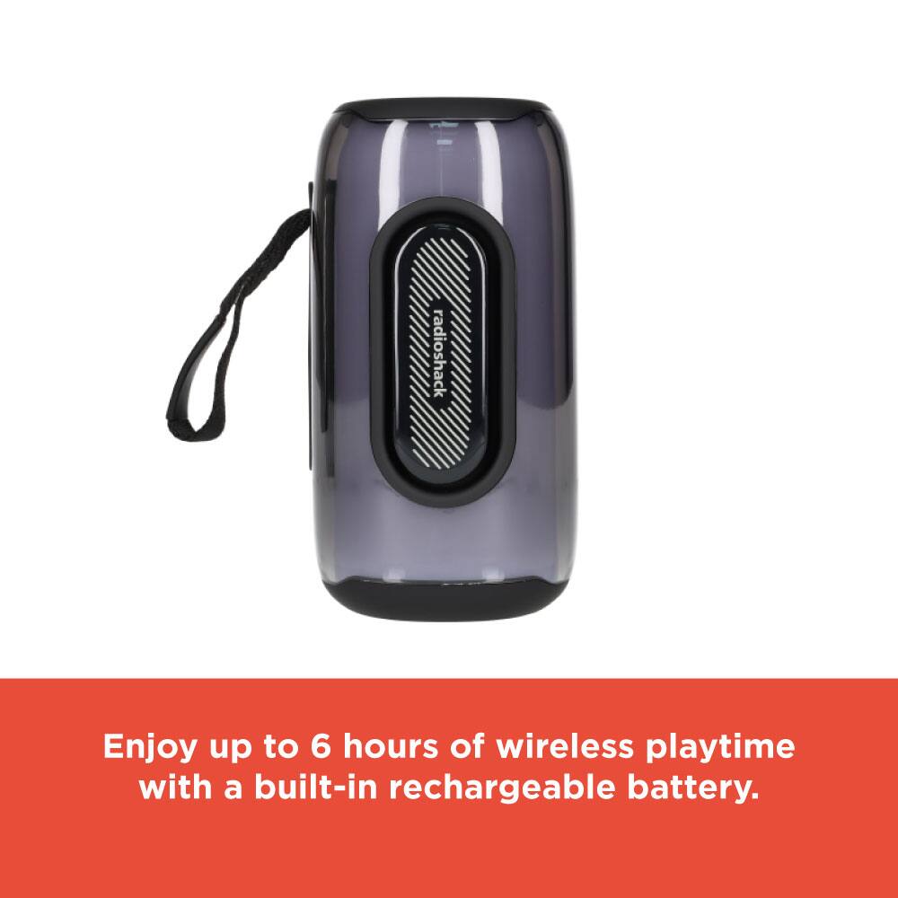 Enjoy up to 6 hours of wireless playtime with a built-in rechargeable battery.