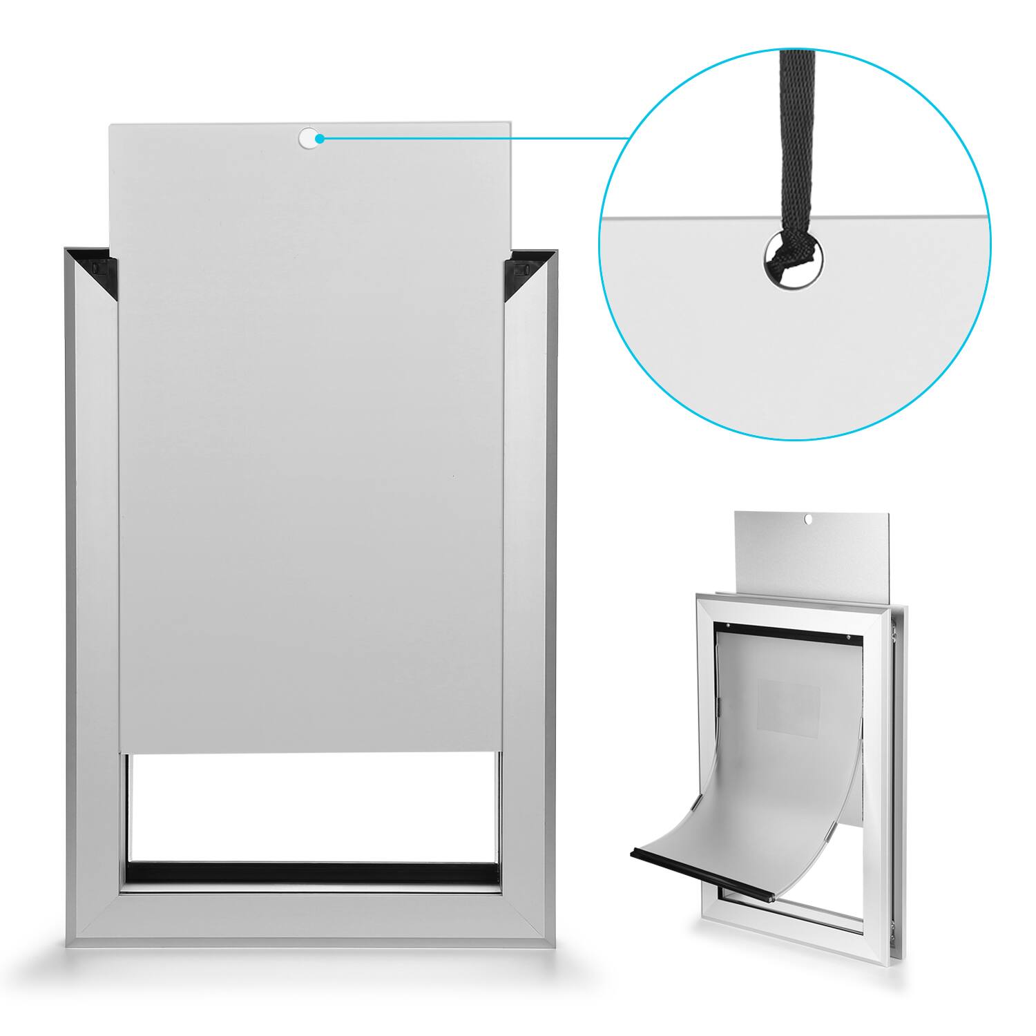 Alt View 3. Ownpets - Large Pet Door Dog Metal Magnetic Locking Flap Screen Gate.