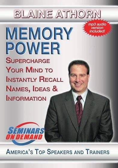 Front. Memory Power - Supercharge Your Mind to Instantly Recall Nam.