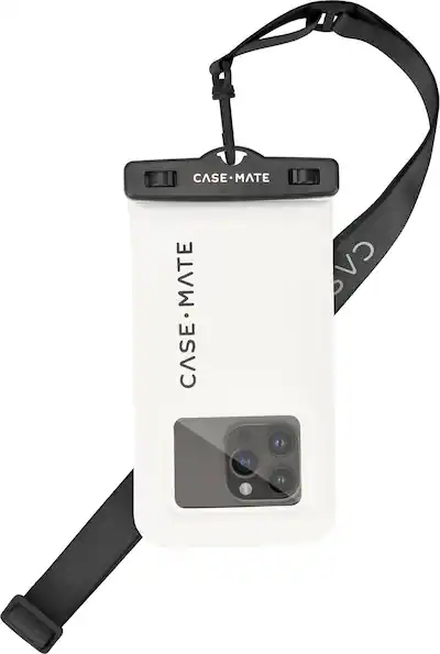 Case-Mate - Sand Dollar Waterproof Floating Pouch for most Cell Phones - Gray/Black Case-Mate - Sand Dollar Waterproof Floating Pouch for most Cell Phones - Gray/Black
