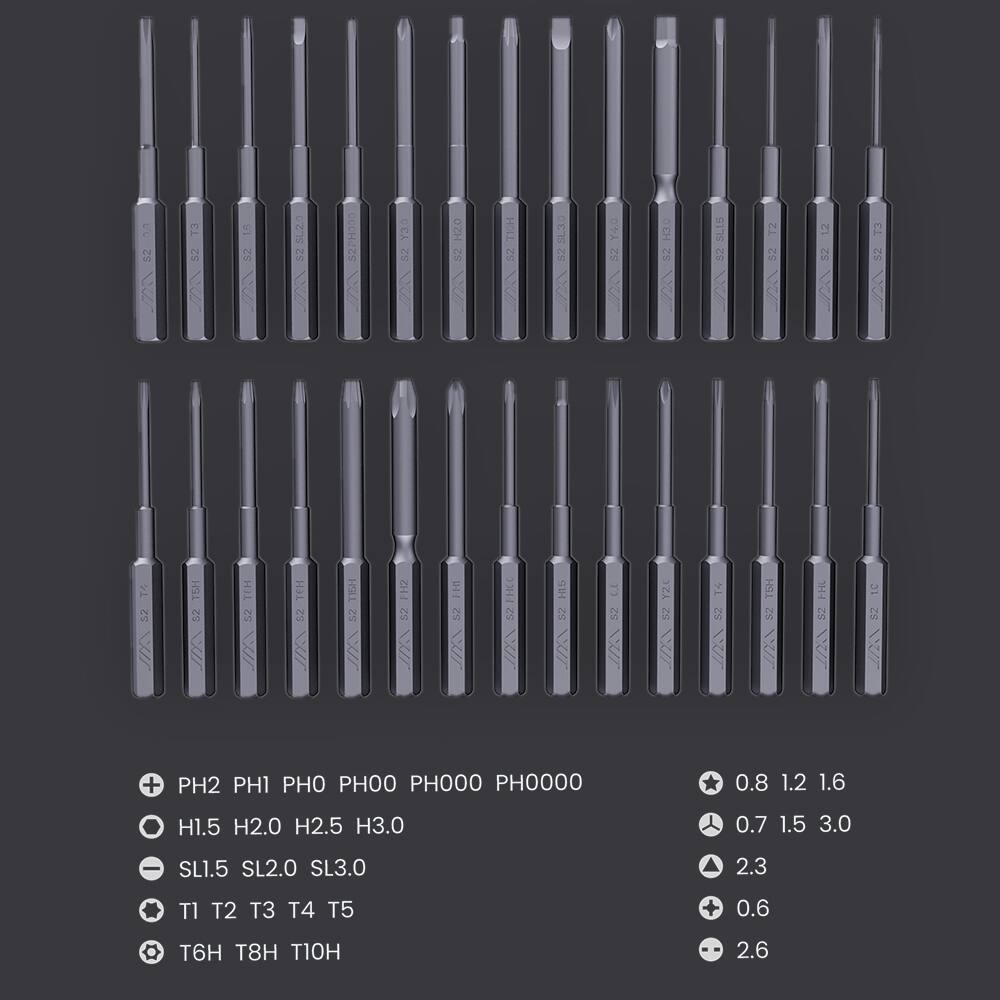 - PH2 PH1 PH0 PH00 PH000 PH0000
- H1.5 H2.0 H2.5 H3.0
- SL1.5 SL2.0 SL3.0
- T1 T2 T3 T4 T5
- T6H T8H T10H

- 0.8 1.2 1.6
- 0.7 1.5 3.0
- 2.3
- 0.6
- 2.6