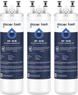 GLACIER FRESH - WF3CB Refrigerator Water Filter, Replacement for PureSource 3, 3 Pack