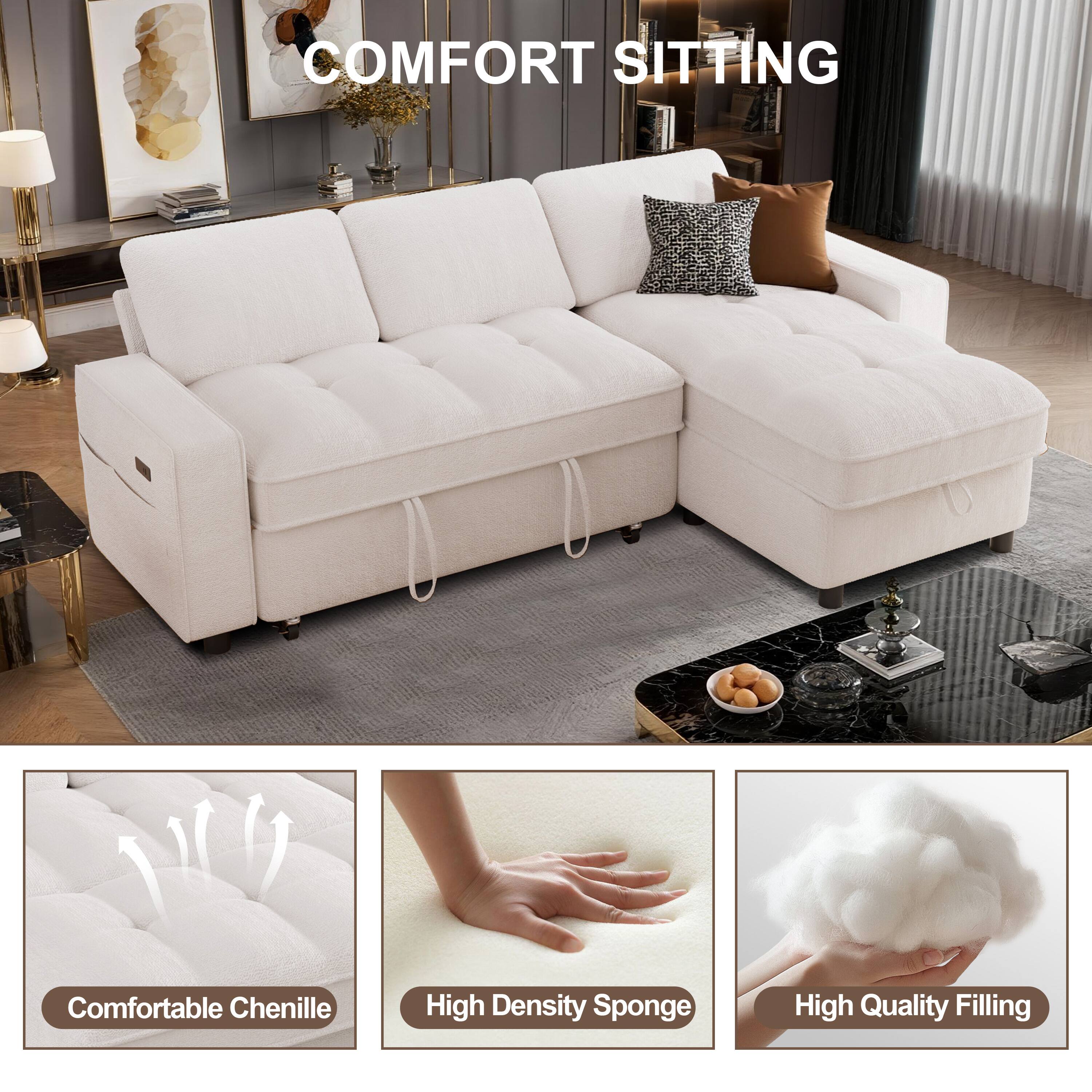 COMFORT SITTING

Comfortable Chenille  
High Density Sponge  
High Quality Filling