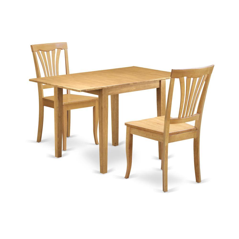 Left. East West Furniture - Dining Room Set Oak - Brown.