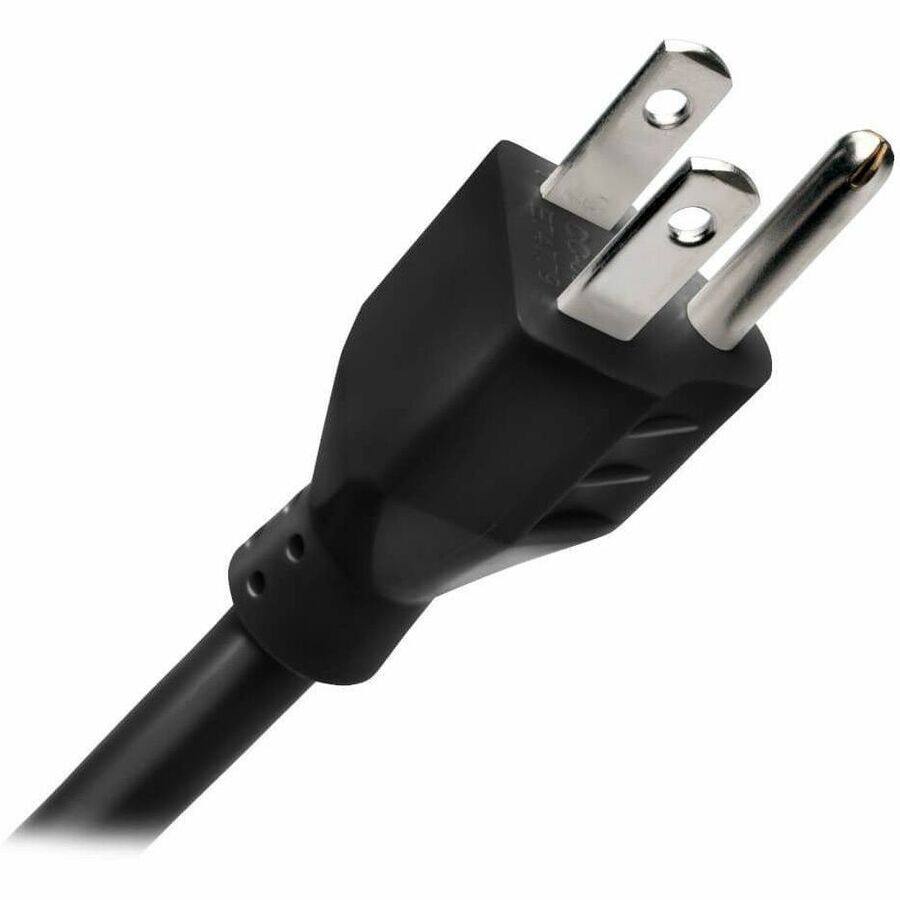 Alt View 4. Tripp Lite - Tripp Lite TLP74RB Protect It! 1,080 Joules 4 ft. Cord 7 AC Outlets Surge Protector - Black - Black.