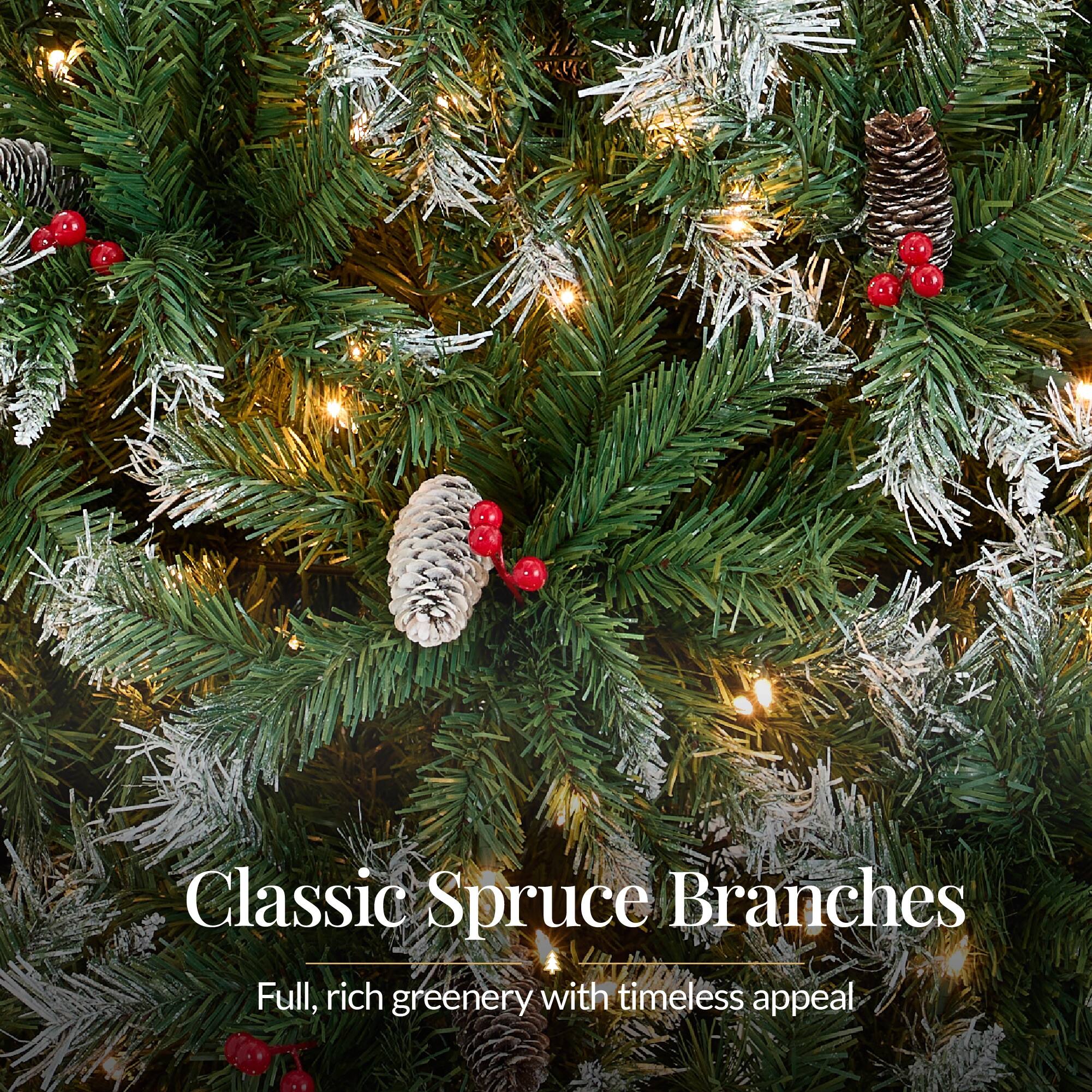 Classic Spruce Branches  
Full, rich greenery with timeless appeal